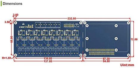 Yeni Ahududu Pi 8-Kanal Röle genişletme kartı 5 V güç rölesi Modülü Ahududu Pi için 4 3 2 Model B + B Jetson Nano @ XYGStudy