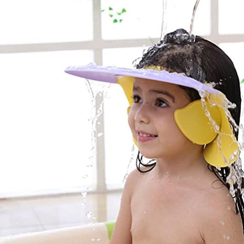 TOYANDONA Saç Yıkama Banyo Şapka Kap Yumuşak Ayarlanabilir Vizör Şapka Güvenli duş şampuanı Banyo Koruma Banyo Kap Yürümeye Başlayan