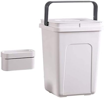 ECSWP DDGYH Ev Çöp Depolama Mutfak Banyo çöp tenekesi Plastik Oturma Odası Yatak Odası ile Kaplı çöp tenekesi (Renk: B)
