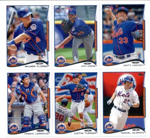 2013 Ve 2014 Topps New York Mets Beyzbol Kartı Takım Setleri (Her İki Yıldan İtibaren Komple Seri 1 ve 2 )