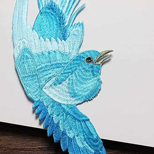 SPNEC 1 Çift Uçan Kuşlar Aplike Işlemeli Demir-on Sevimli Kuşlar Yamalar Giysi Çantası DIY Zanaat Düğün Ev Dekorasyon Moda (Renk: