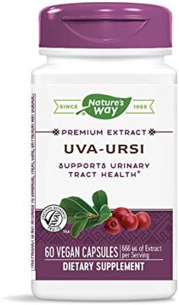 Nature's Way Uva Ursi Standardize, porsiyon başına 666 mg Ekstrakt, 60 Kapsül