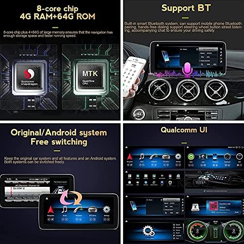 Android 10.0 Araba Radyo Stereo Değiştirme için E-Class W204 2011-2013 GPS Navigasyon 10.25 İnç HD Dokunmatik Ekran Mirrorlink