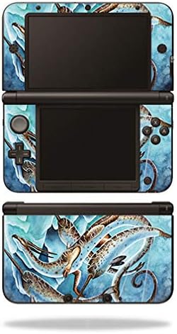 MightySkins Cilt Nintendo 3DS XL ile Uyumlu Orijinal (2012-2014) - BUZLU Derinlikler / Koruyucu, Dayanıklı ve Benzersiz Vinil
