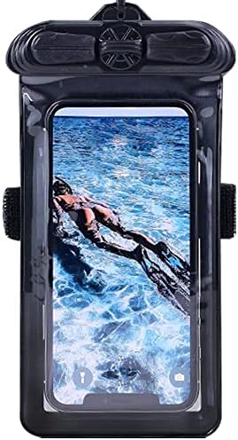 Vaxson Telefon Kılıfı Siyah, Oppo A55 4G Su Geçirmez Kılıfı Kuru Çanta ile Uyumlu [Değil Ekran Koruyucu Film ]
