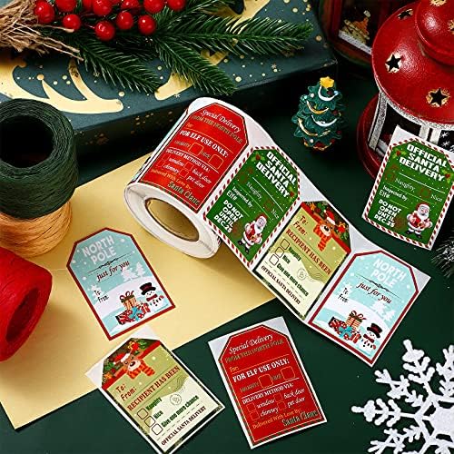 400 Adet Noel Kendinden Yapışkanlı Etiket Çıkartmaları Noel Etiketleri Etiketleri Noel Baba Çıkartmaları Noel Adı Etiketleri