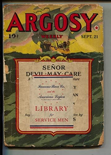 Argosy-Kağıt Hamuru-9/1940-Johnston McCulley-William Chamberlain