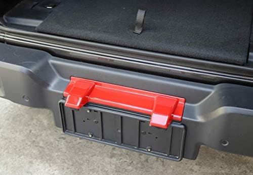 Nıcebee ABS Arka Plaka lambası Dekorasyon ayar kapağı ıçin Jeep Wrangler JL 2018 +(Kırmızı)