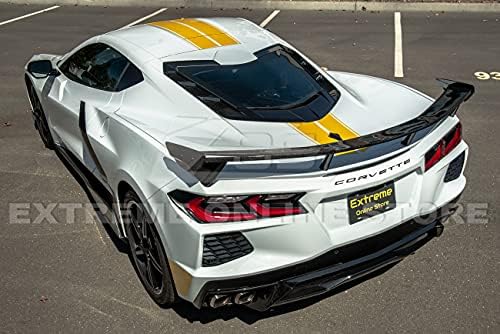 2020-Present Chevrolet Corvette C8 Modelleri için Extreme Online Mağaza Değiştirme / GM Fabrika Tarzı Karbon Fiber Arka Bagaj