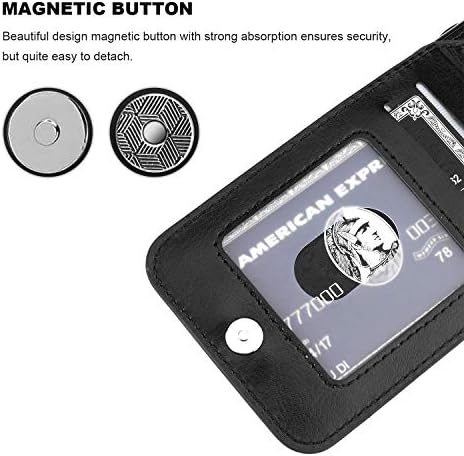 KİHUWEY iPhone Xs Max Durumda Cüzdan Kredi kart tutucu ile, Premium Deri Manyetik Toka Kickstand Ağır Koruyucu Kapak için iPhone