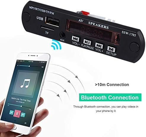 Zer tek Ses Müzik MP5 Çalar 3.5 MM HD Stereo Bluetooth Çalar Kayıpsız Müzik Çalar için Araba FM Desteklenen TF Kart USB Harici