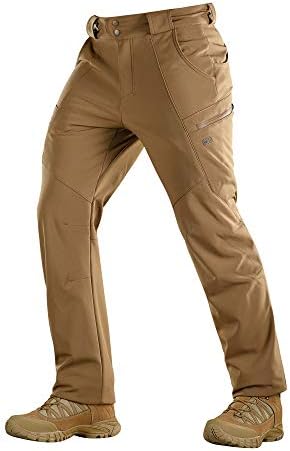 M-Tac Kış Taktik Pantolon Erkekler için Softshell Yalıtımlı Polar Astarlı Kargo Pantolon