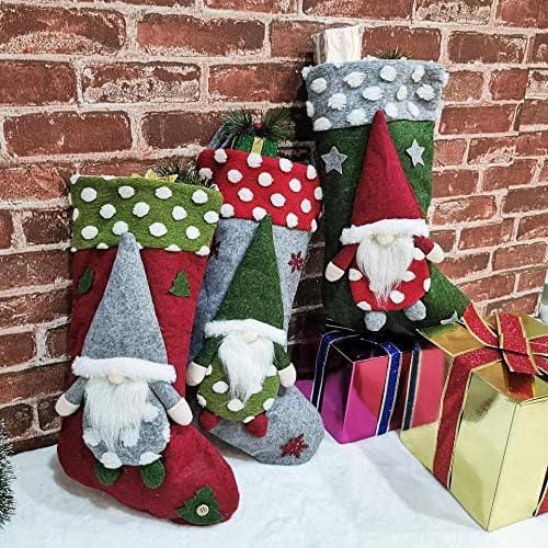 Heykeller Noel Dekorasyon Malzemeleri Kuzu Yün Üç Boyutlu Elf Yüzsüz Bebek Noel Çorap Ev Ofis Dekor