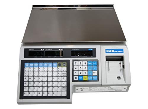 CAS LP1000N Etiket Baskı Ölçeği, 30lbs Kapasite, 0.01 lbs Okunabilirlik