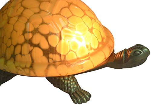 NOSHY Prim Tiffany Tarzı kaplumbağa / kaplumbağa lamba, Accent ışıkları, sarı, gece aydınlatma paketi 1