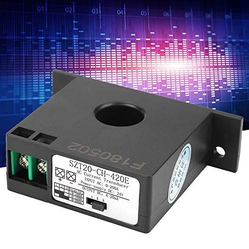 Akım Sensörü, AC Akım Dönüştürücü Düşük Güç Tüketimi 0-200A Minyatür Akım Trafosu Elektrik için Otomatik Kontrol Sistemleri için