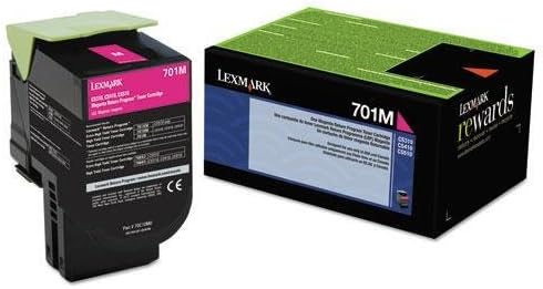 Lexmark 70C10M0 Toner Kartuşu (701M), Macenta - Perakende Ambalajında