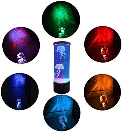 XLYS Denizanası Gece Lambası, fantezi Lav Lambası LED Akvaryum Denizanası Tankı Mood Lambası Çocuklar Yaratıcılık Ev Dekorasyon
