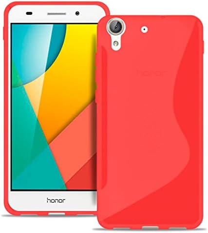 Huawei Honor 5A için Kırmızı Cep Telefonu Kılıfı / Ultra İnce Mat Kılıf / S-Line Tampon