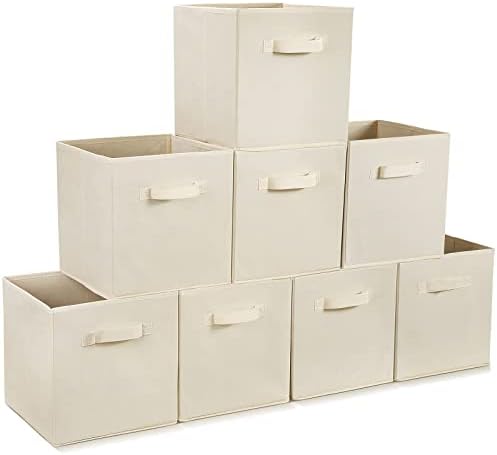 MaxGear Katlanabilir Dolap Altı saklama kutusu 6 Set Gri ve Saklama Kutuları 8 Paket Bej