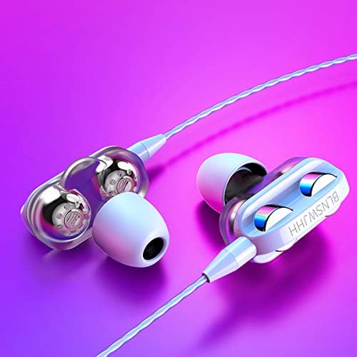 RHG 6D Stereo Kablolu Kulaklık, Spor kulaklıkları, Çift Hareketli Bobin Çift Hoparlör kulak içi Tel Kontrollü Kulaklık, Çocuklar