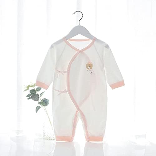 GFQLONG Yenidoğan Bebek 2 Paket Pamuk Kimono Robe Romper,Bebek Japon Uzun Kollu Tulum