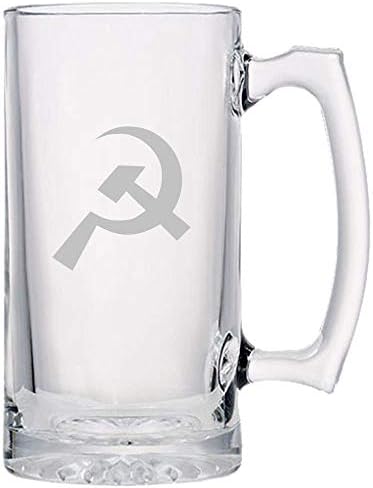Sovyetler Birliği Bira Bardağı-Sscb Bira Bardağı-Komünizm Bira Bardağı-Çekiç Ve Orak Bira Bardağı
