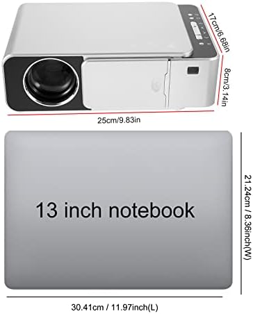 Mini Projektör, 1080P Supported Portable Video Projector, Akıllı WiFi Video Movie Projector Compatible for Android iOS Phone