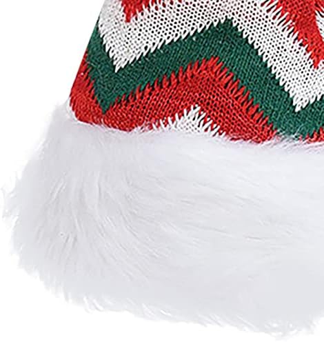 Unisex bebek yürümeye başlayan çocuk yetişkin Santa şapka moda Noel baskılı kapaklar kış tatil parti ponpon şapka