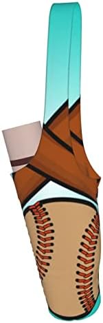 Katı Beyzbol Yoga Mat Çantası, Büyük Boy Yoga Taşıma Çantası Cebi Çoğu Boyutta Paspaslara Uyar