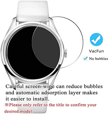 [3 Paket] Synvy Temperli Cam Ekran Koruyucu, EDOX 80099-33M-NIN3 9H Film Smartwatch akıllı saat Koruyucuları ile Uyumlu