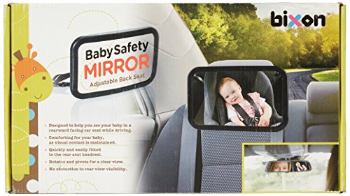 Bebekler için BİXON Emniyetli Kırılmaz Arka Koltuk Geniş Dışbükey Ayna, Bebeği Görünürde Tutmak için Kolay Montaj, İzin Verilen