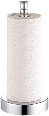 XJJZS Kağıt Havlu Tutucu - Paslanmaz Çelik Mutfak Kağıt havlu Tutucu Dağıtıcı Ağırlıklı Taban Tek Kolay Tek Elle Gözyaşı Standart