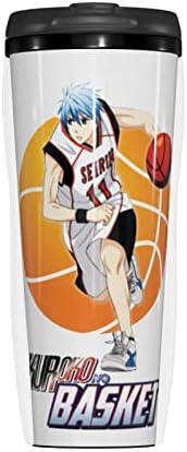 Anime Kuroko Basketbol Kahve Fincanı Termos Kupa Çift Duvar Vakum Yalıtımlı Şişe Taşınabilir Bardak Seyahat Kupalar 12 Oz