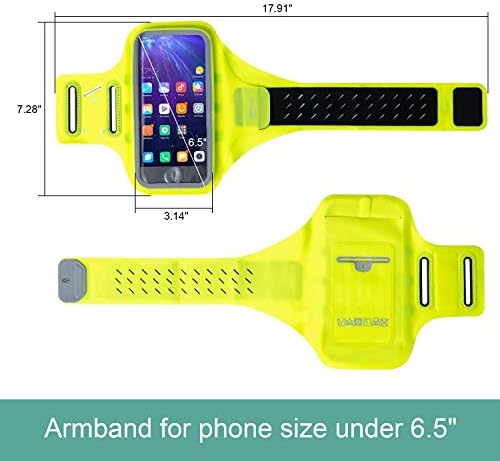 Koşu Cep Telefonu Kol Bandı, 5.5 3D Yeşil Spor Koşuyoruz Egzersiz Egzersiz Kılıfı telefon Tutucu Kol Bandı Kılıf için Ekstra