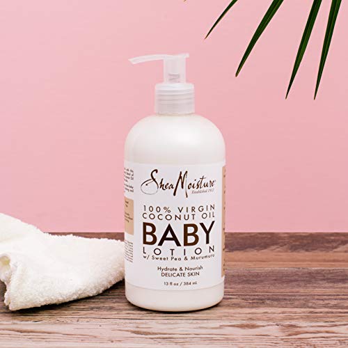 SheaMoisture %100 bakire hindistan cevizi yağı ve murumuru bebek losyonu nemlendirici, 13 Sıvı Ons