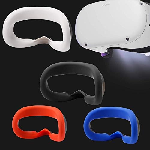 Topcovos Yeni VR Silikon Arayüz Kapağı Oculus Quest 2 ıçin Yüz Koruyun Cilt Sweatproof Lightproof Anti-Kaçak