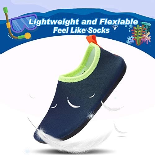 RANLY & SMİLY Toddler su ayakkabısı Hızlı Kuru Kaymaz Su Cilt Yalınayak Spor Yüzmek Ayakkabı Aqua Çorap Erkek Kız Çocuklar için