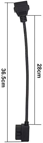 WLFYS OBD-ıı Obd2 16pin Erkek Kadın Uzatma Kablosu Teşhis Genişletici 30 cm 60 cm 100 cm (Tip 1(30 cm))