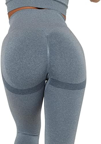 SJCY kadın Yüksek Bel Yoga Pantolon Ezme Popo Kaldırma Şekillendirme Tayt Karın Kontrol Egzersiz Sweatpants Tayt
