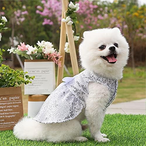 SONGBİRDTH Köpek Prenses Elbise Yay-Düğüm Dekor Tasarım, Yaz Nefes Pet Etek, Pet Giyim Köpek Giyim için Günlük ve Parti ve Doğum