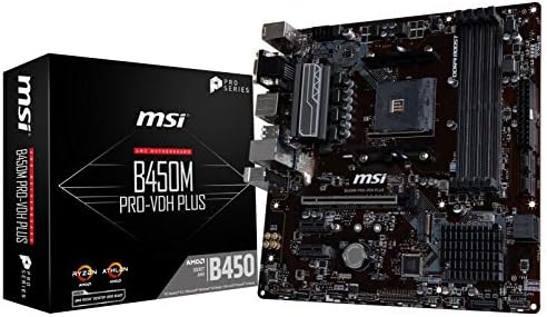 MSI ProSeries AMD Ryzen 2. ve 3. Nesil AM4 M. 2 USB 3 DDR4 D-Sub DVI HDMI Mikro ATX Anakart (B450M PRO-VDH Max)