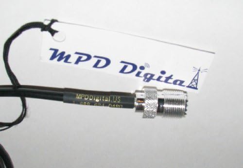MPD Dijital RG58 El-Held Radyo Jumper ile SMA Dişi Jack UHF SO239 Dişi Konnektörler için (Linton, Baeofeng), 3 Ayaklar