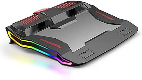ZHGYD RGB oyun dizüstü soğutucusu Ayarlanabilir Dizüstü Standı 3000 RPM Güçlü Hava Akış soğutma pedi 12-17 İnç Dizüstü Bilgisayar