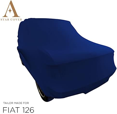 Kapalı ARABA Kılıfı UYAR Fiat 126 | Mavi GARAGECOVER / Ismarlama Mükemmel FİT & Tailor Made Kapak