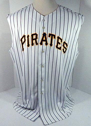 2005 Pittsburgh Pirates Blank Game Beyaz Forma Yelek 54 631-Oyun Kullanılmış MLB Formaları