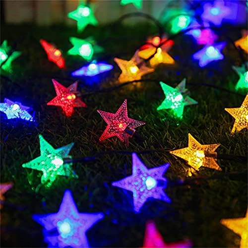YUMAN Yıldız Işıkları Bahçe Işıkları, Dize Işıkları Dekorasyon Açık Uygun Düğün Ziyafetler Avlu Bahçeleri Partileri için Noel