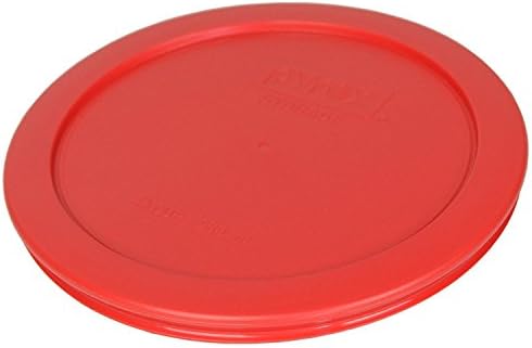 Pyrex Bundle - 6 Öğeler: 7201-PC 4-Cup Kırmızı Plastik Gıda Saklama Kapakları