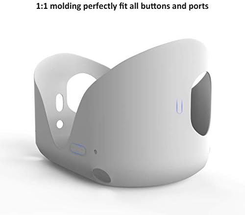 Silikon VR Koruyucu Kapak Oculus Quest 2 Kulaklık, VR Kulaklık Koruyucu Cilt Aksesuarları ile Uyumlu, Kameraları ve Tüm Bağlantı