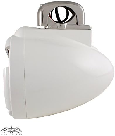 Kicker 44KXMA12002 amp, İki Çift ıslak Sesler REV 8 Beyaz Döner Kelepçe Waketower Hoparlörler ve RGB LED Yüzükler